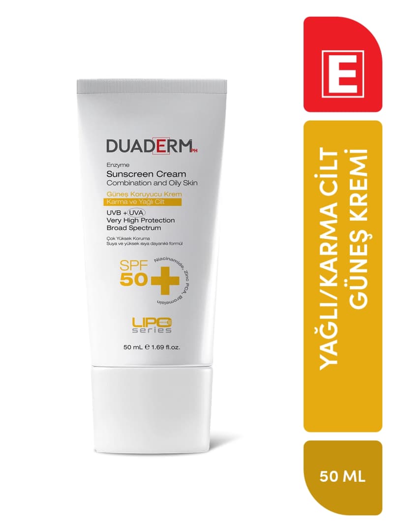 GÜNEŞ KORUYUCU KREM KARMA VE YAĞLI CİLT SPF50+