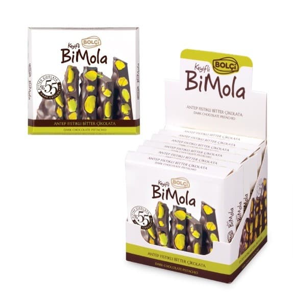 Qora shokoladli pistashio tabletka 70g